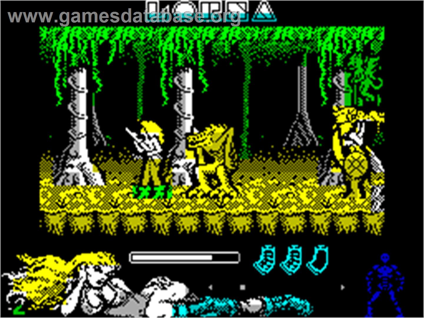 Lorna - Sinclair ZX Spectrum - Artwork - In Game