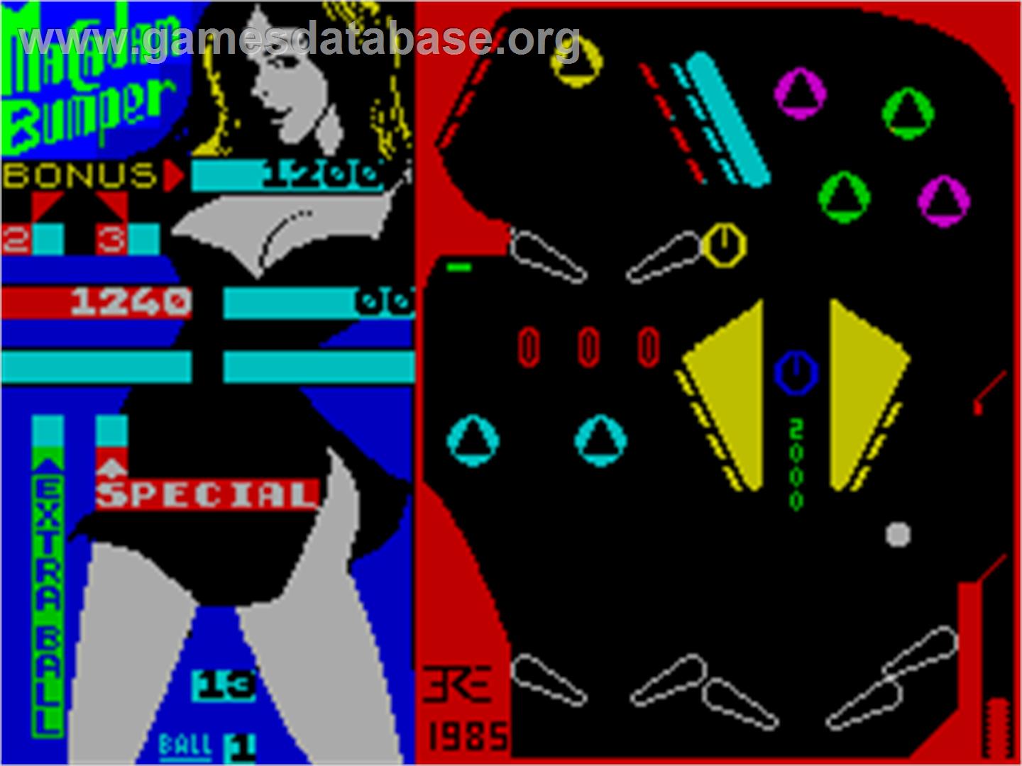 Macadam Bumper - Sinclair ZX Spectrum - Artwork - In Game