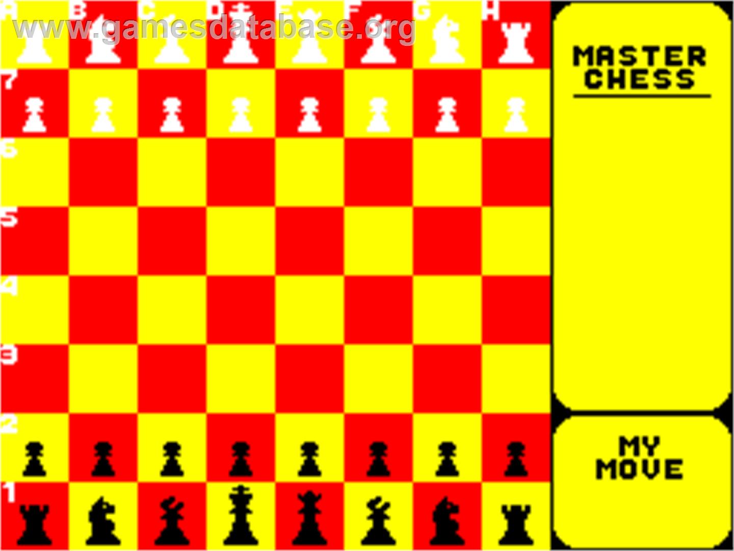 Master Chess - Sinclair ZX Spectrum - Artwork - In Game