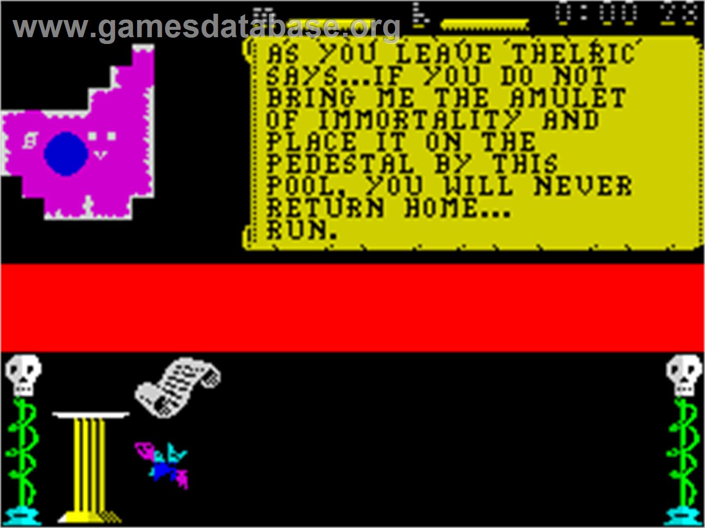 Master of Magic - Sinclair ZX Spectrum - Artwork - In Game