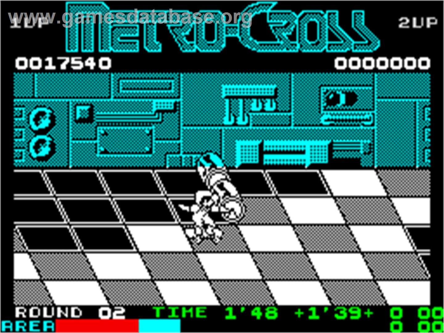 Metro Cross - Sinclair ZX Spectrum - Artwork - In Game