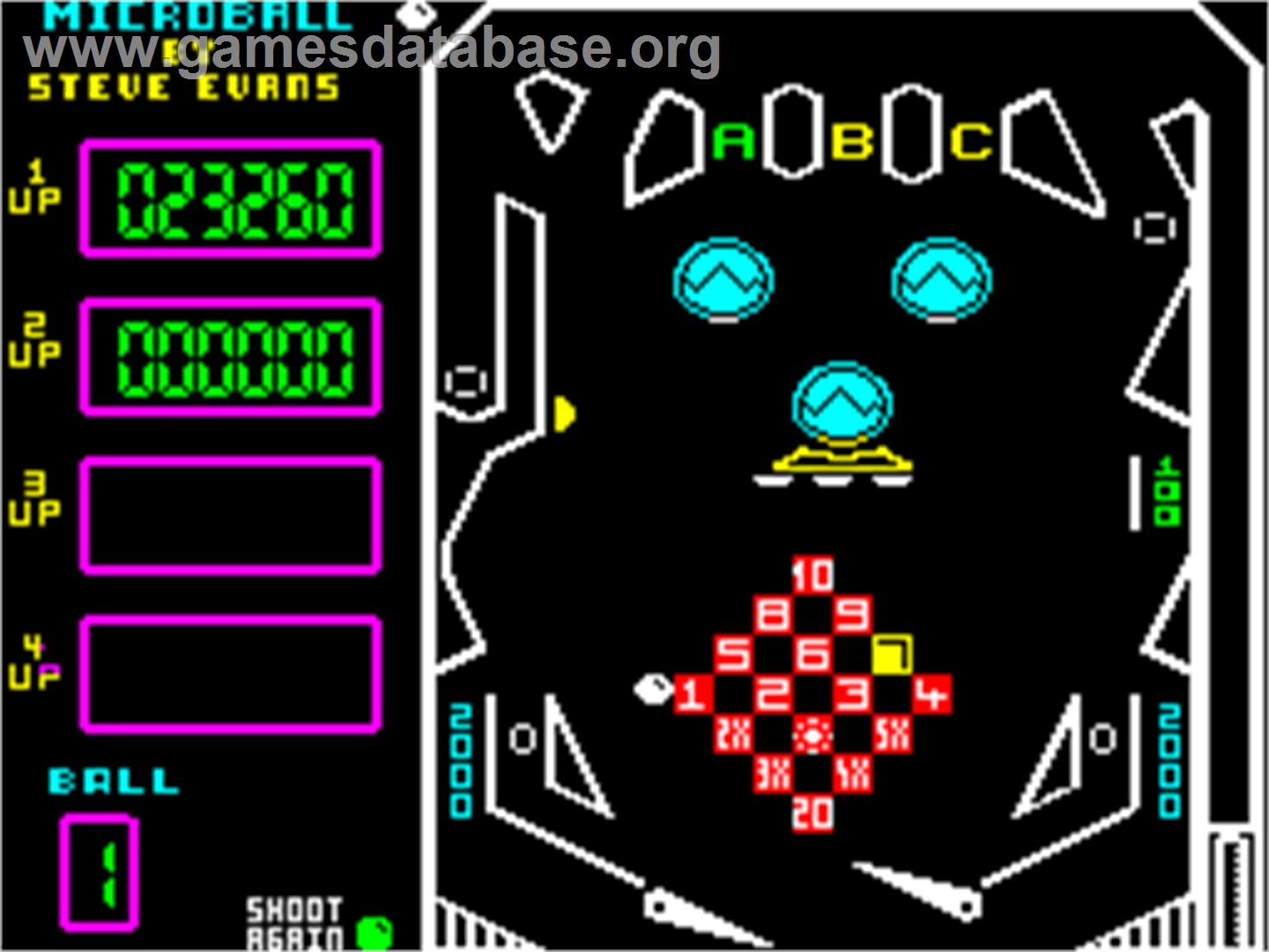 Microball - Sinclair ZX Spectrum - Artwork - In Game