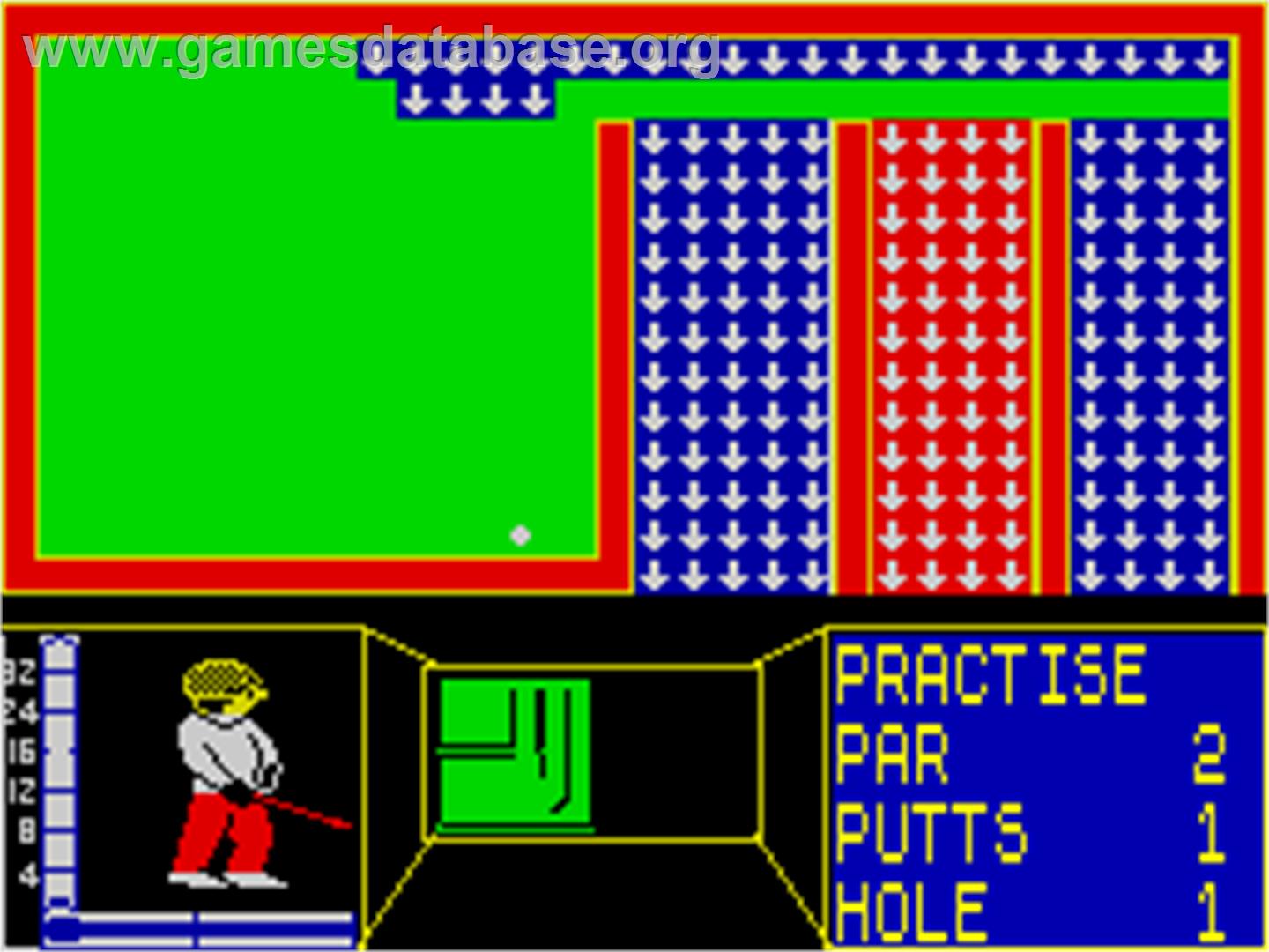 Mini-Putt - Sinclair ZX Spectrum - Artwork - In Game