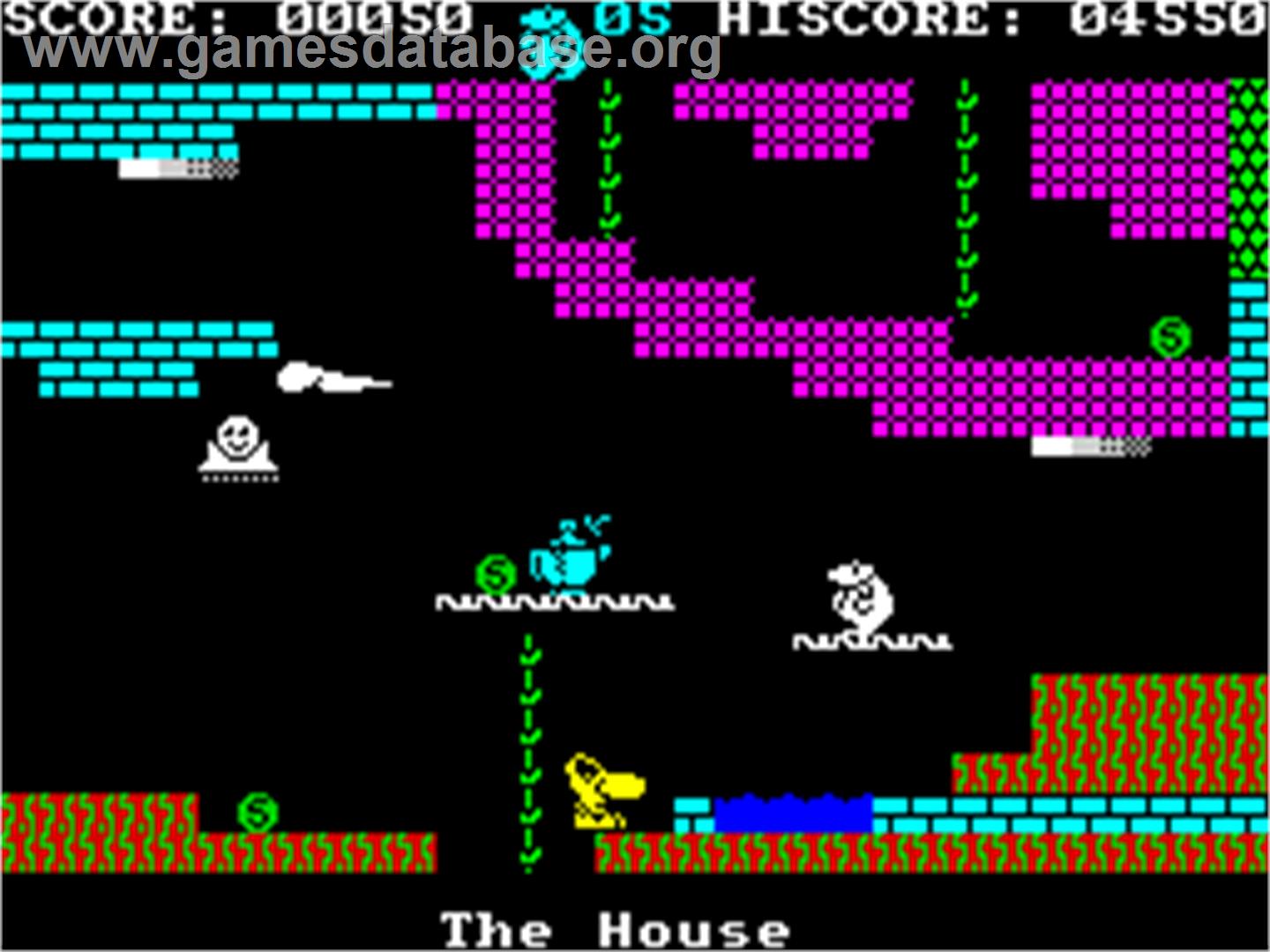 Monty on the Run - Sinclair ZX Spectrum - Artwork - In Game