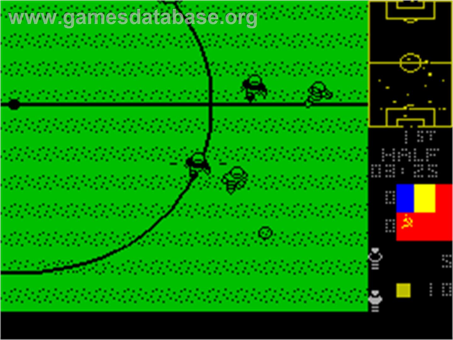 Mundial de Fútbol - Sinclair ZX Spectrum - Artwork - In Game