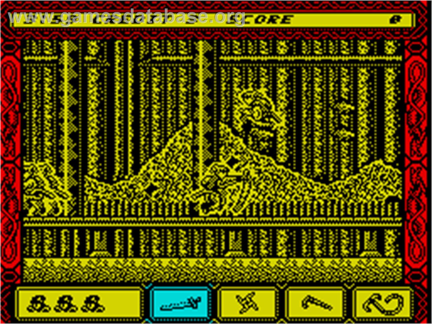 Ninja Spirit - Sinclair ZX Spectrum - Artwork - In Game
