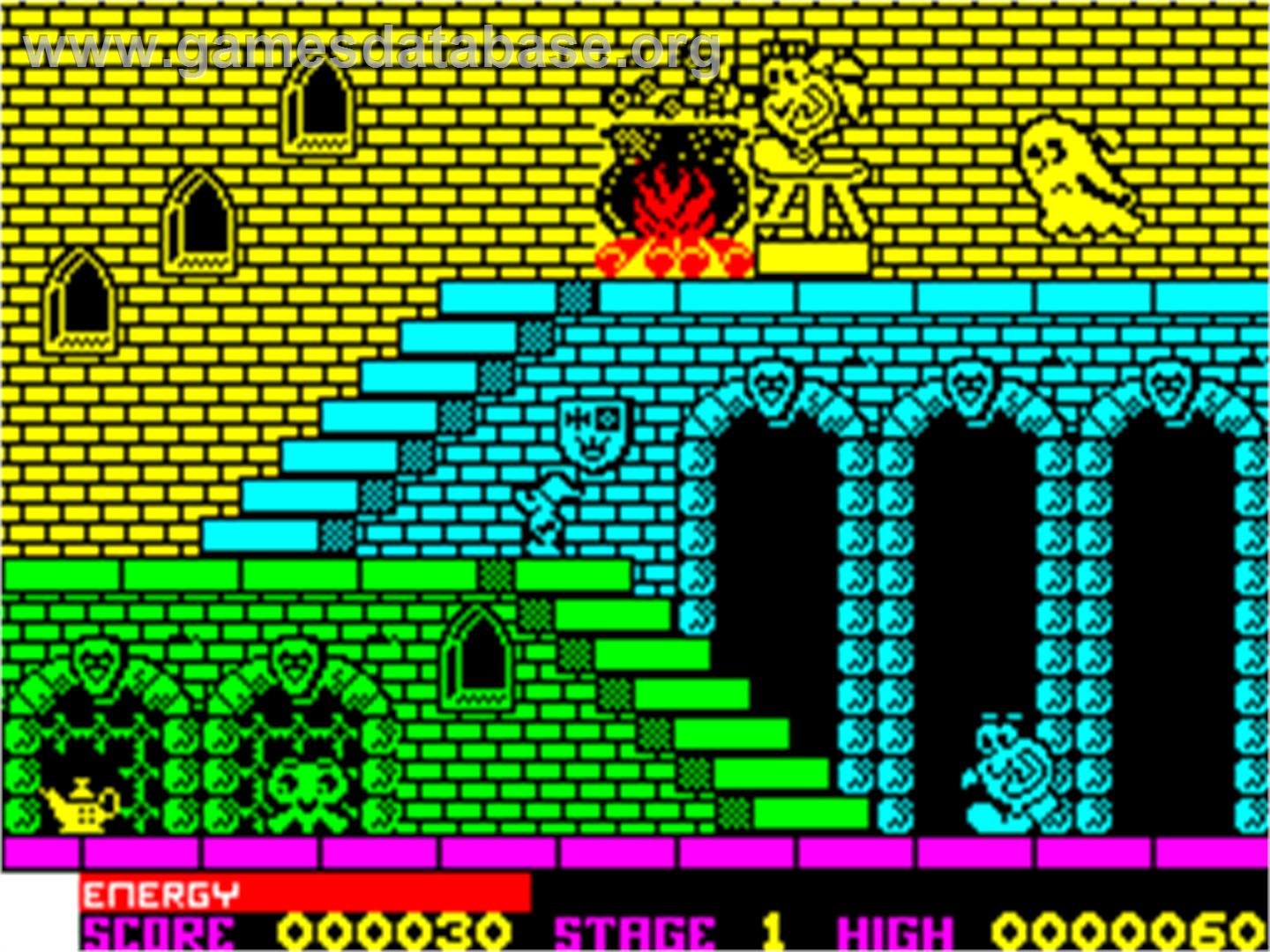 Olli & Lissa: The Ghost of Shilmore Castle - Sinclair ZX Spectrum - Artwork - In Game