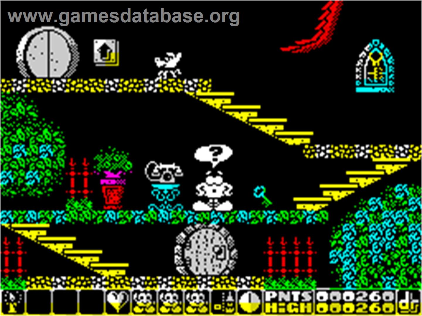 Olli & Lissa 3: The Candlelight Adventure - Sinclair ZX Spectrum - Artwork - In Game