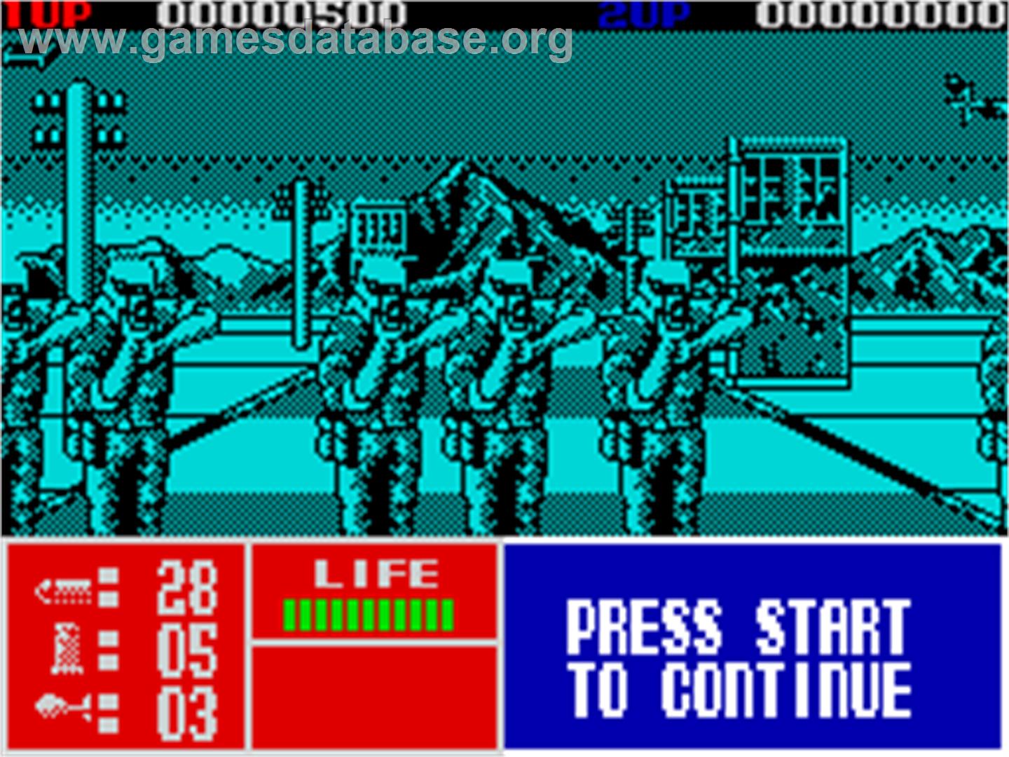 Operation Thunderbolt - Sinclair ZX Spectrum - Artwork - In Game
