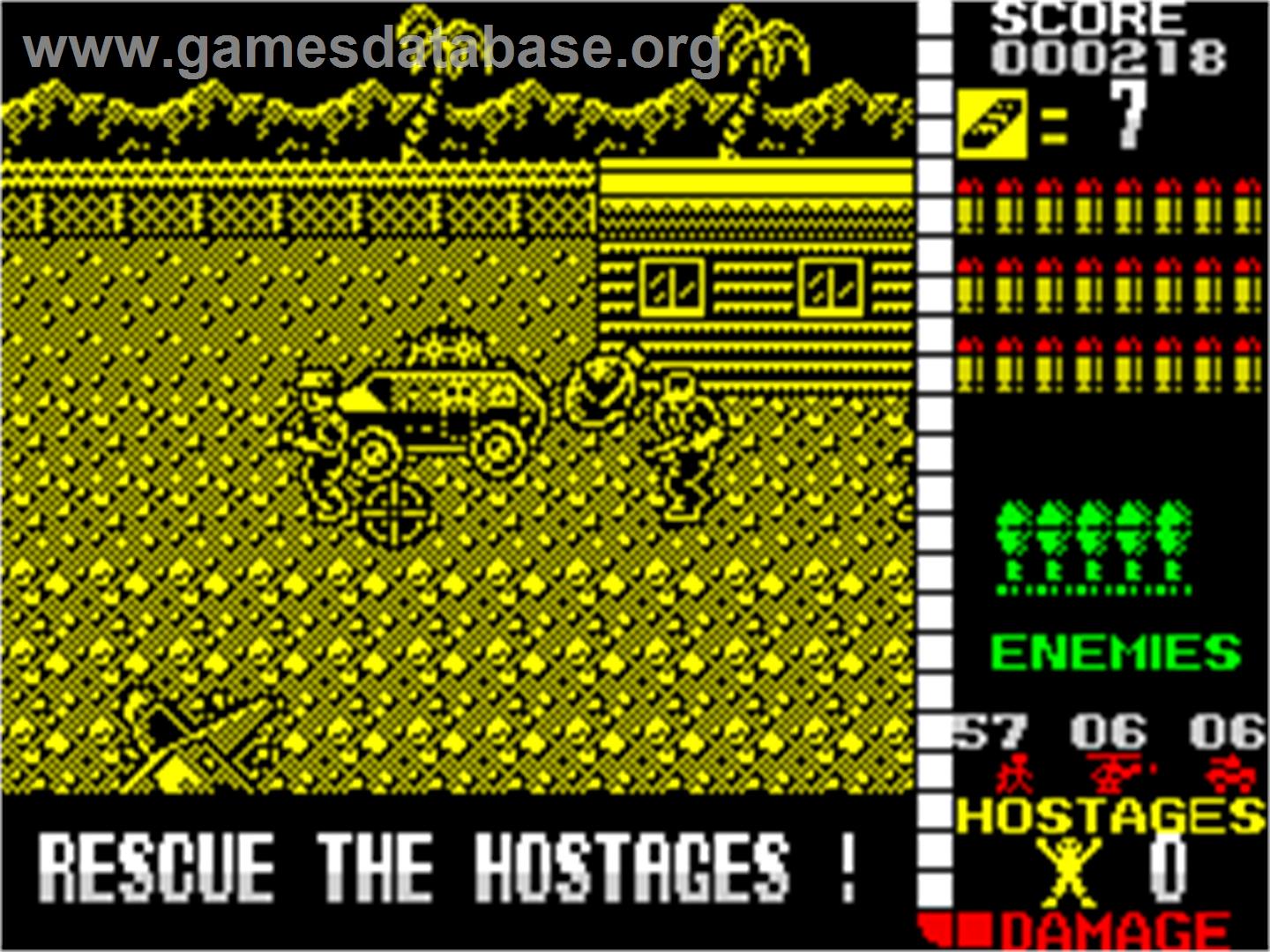 Operation Wolf - Sinclair ZX Spectrum - Artwork - In Game