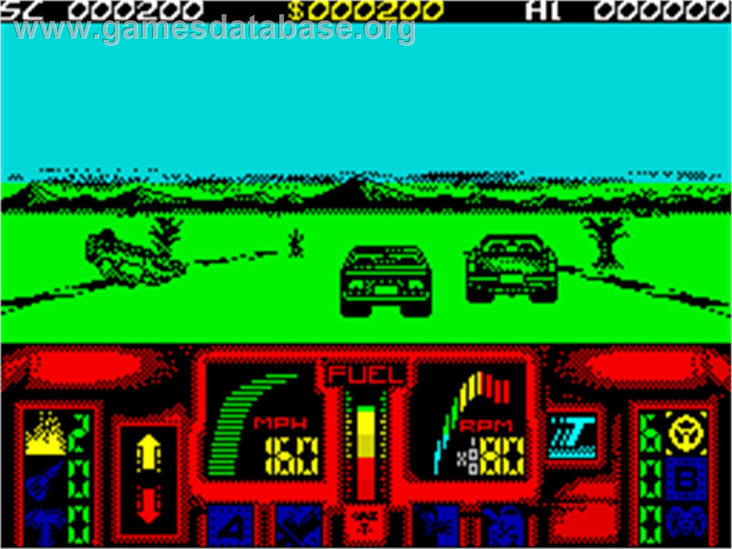 Overlander - Sinclair ZX Spectrum - Artwork - In Game