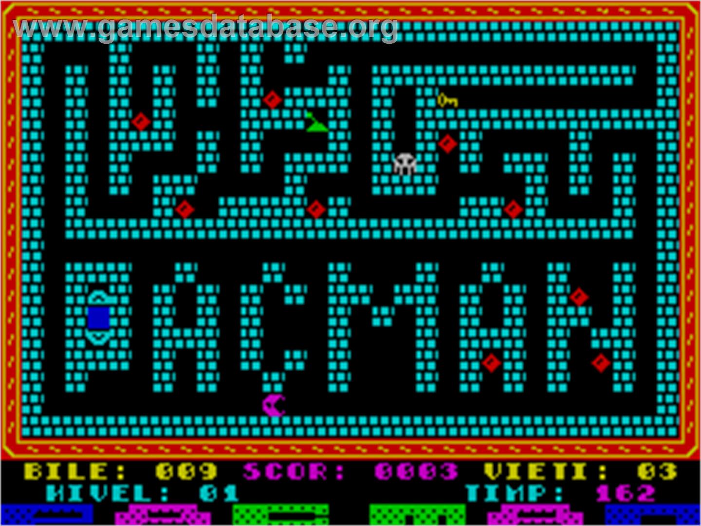 Pac-Man - Sinclair ZX Spectrum - Artwork - In Game