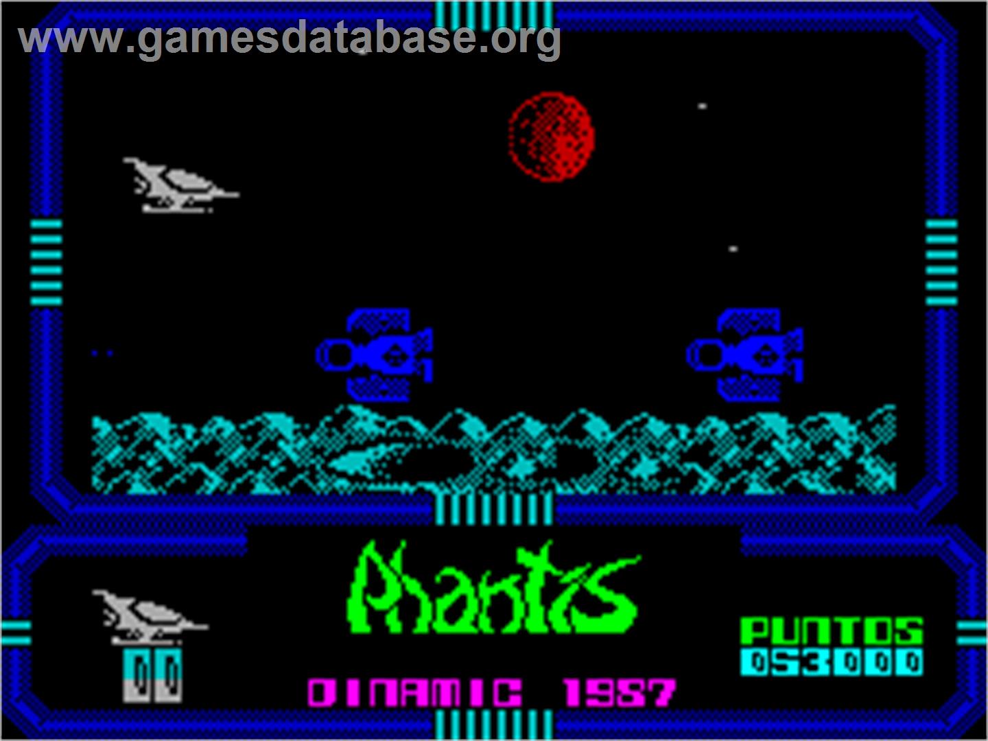 Phantis - Sinclair ZX Spectrum - Artwork - In Game