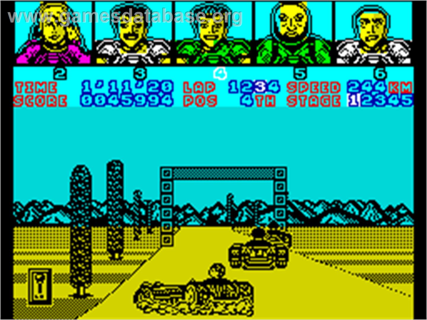 Power Drift - Sinclair ZX Spectrum - Artwork - In Game