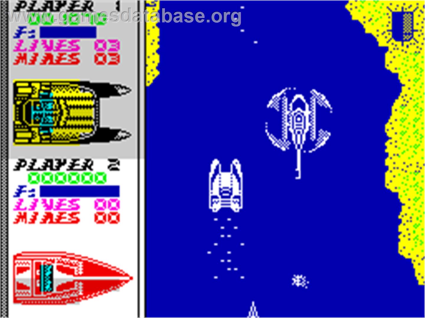 Pro Powerboat Simulator - Sinclair ZX Spectrum - Artwork - In Game