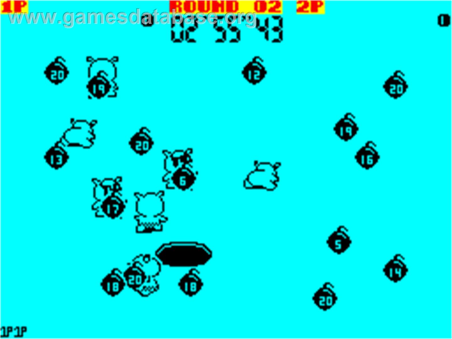 Psycho Pigs UXB - Sinclair ZX Spectrum - Artwork - In Game