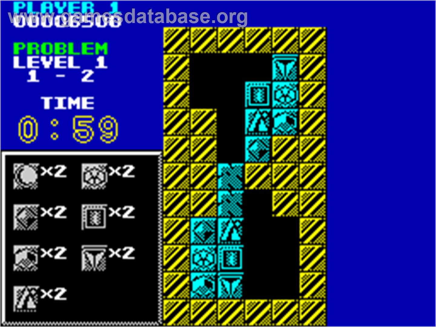 Puzznic - Sinclair ZX Spectrum - Artwork - In Game