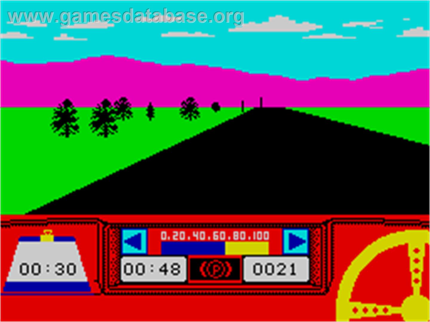 Rally Driver - Sinclair ZX Spectrum - Artwork - In Game