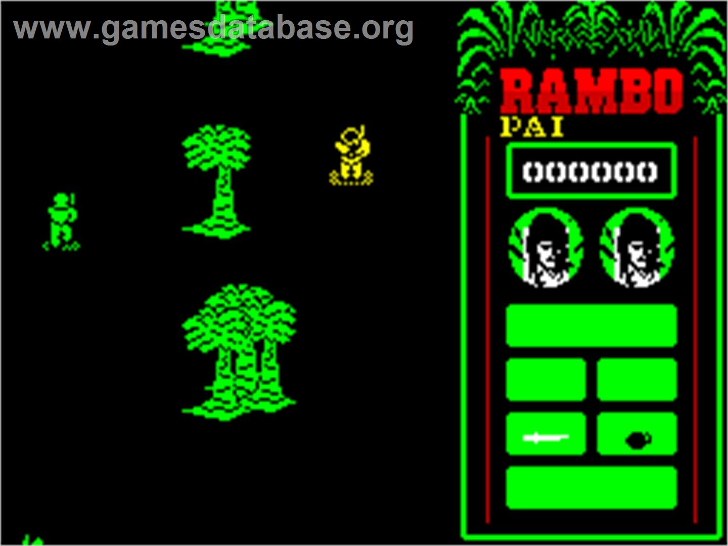 Rambo: First Blood Part II - Sinclair ZX Spectrum - Artwork - In Game