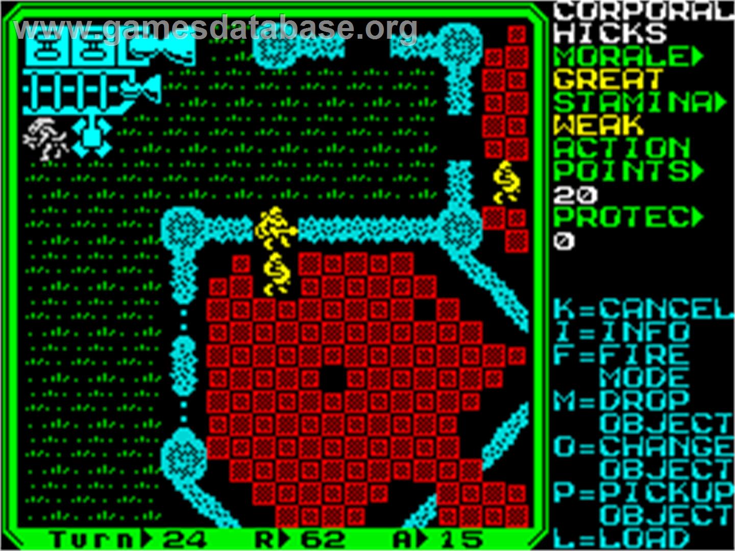 Rebelstar II: Alien Encounter - Sinclair ZX Spectrum - Artwork - In Game