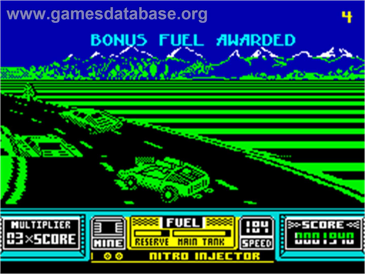 RoadBlasters - Sinclair ZX Spectrum - Artwork - In Game