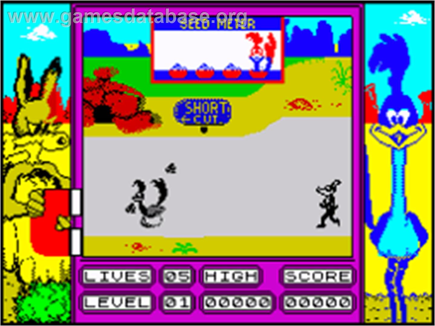 Road Runner - Sinclair ZX Spectrum - Artwork - In Game