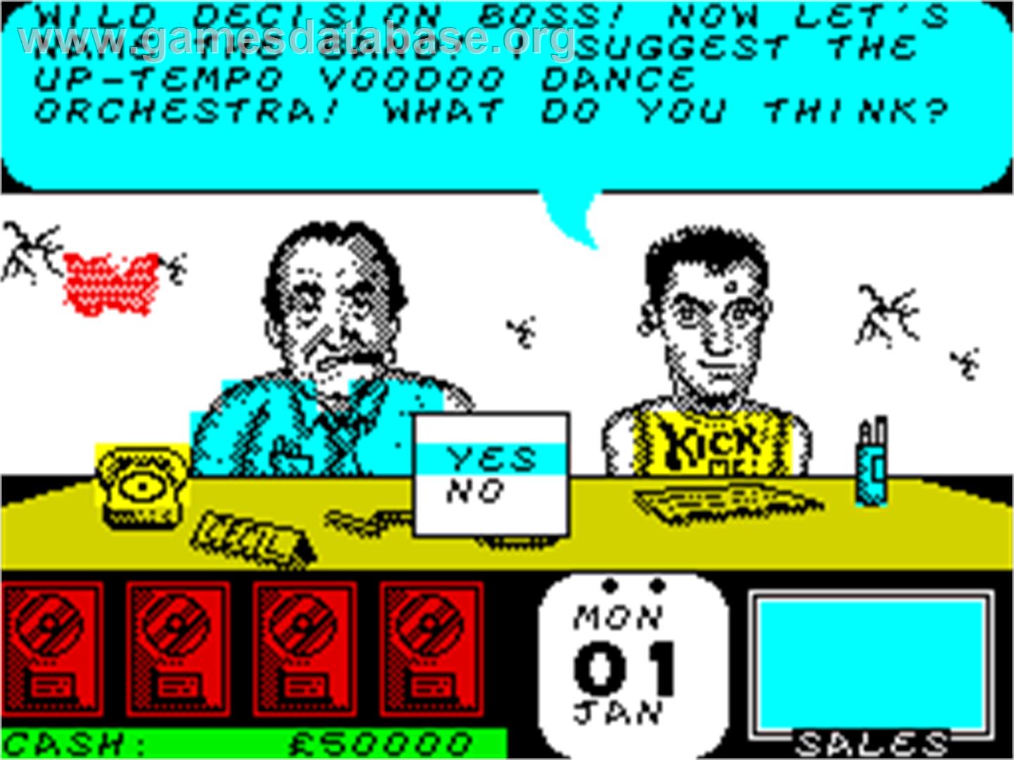 Rock Star Ate My Hamster - Sinclair ZX Spectrum - Artwork - In Game
