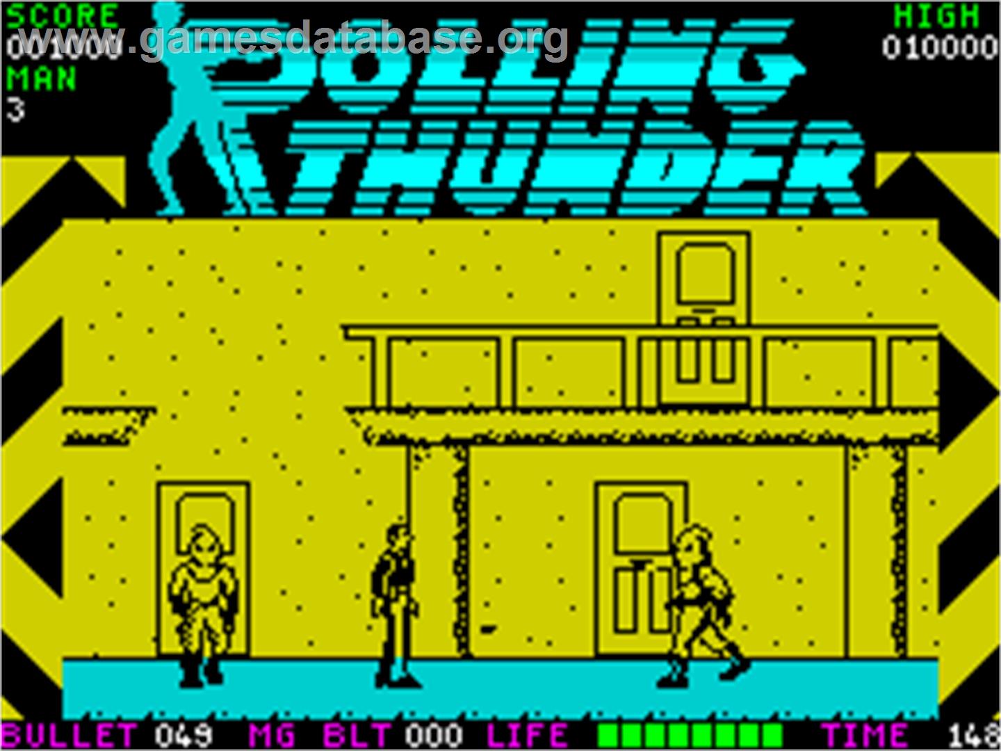 Rolling Thunder - Sinclair ZX Spectrum - Artwork - In Game