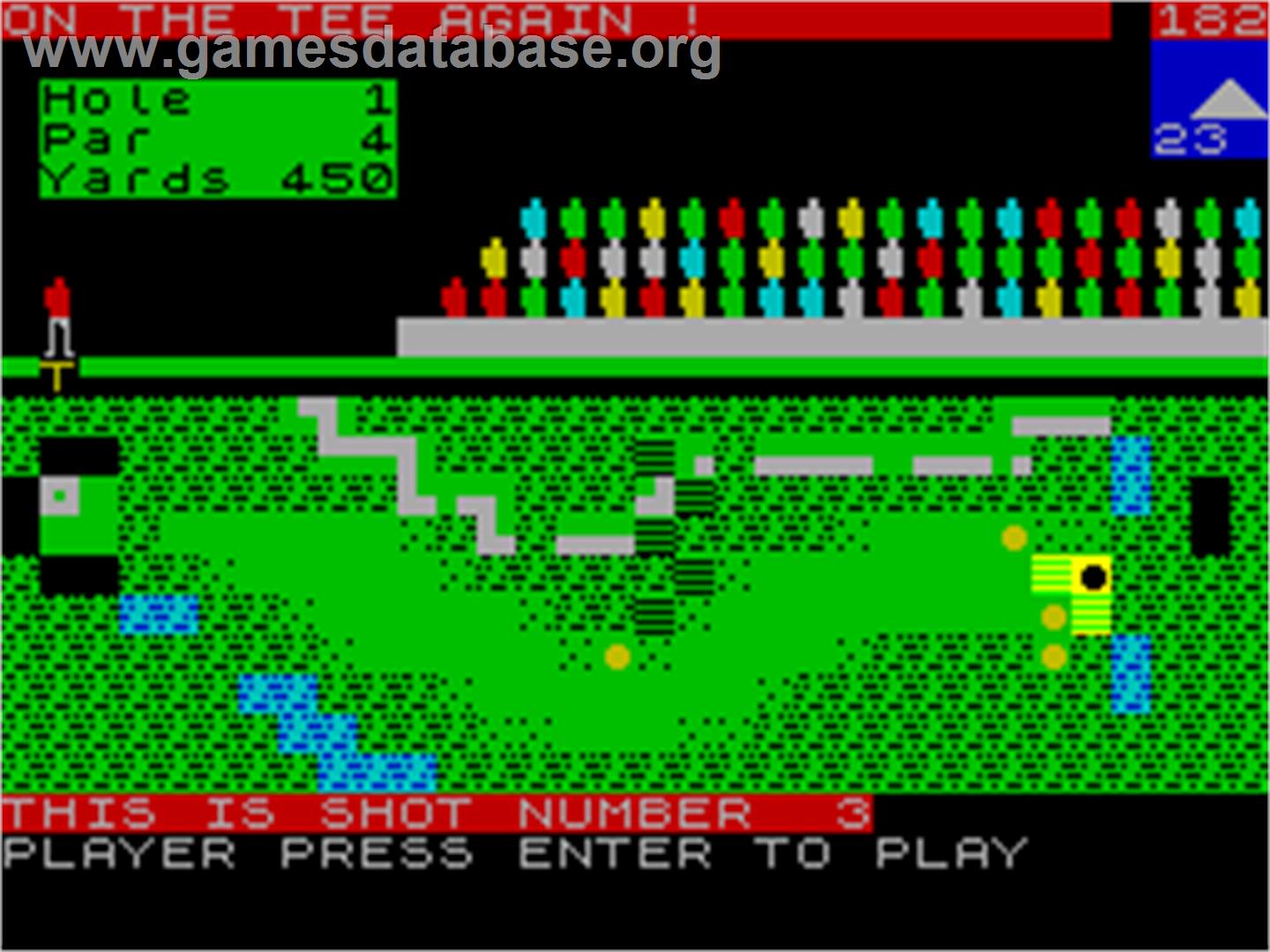 Royal Birkdale Championship Golf - Sinclair ZX Spectrum - Artwork - In Game