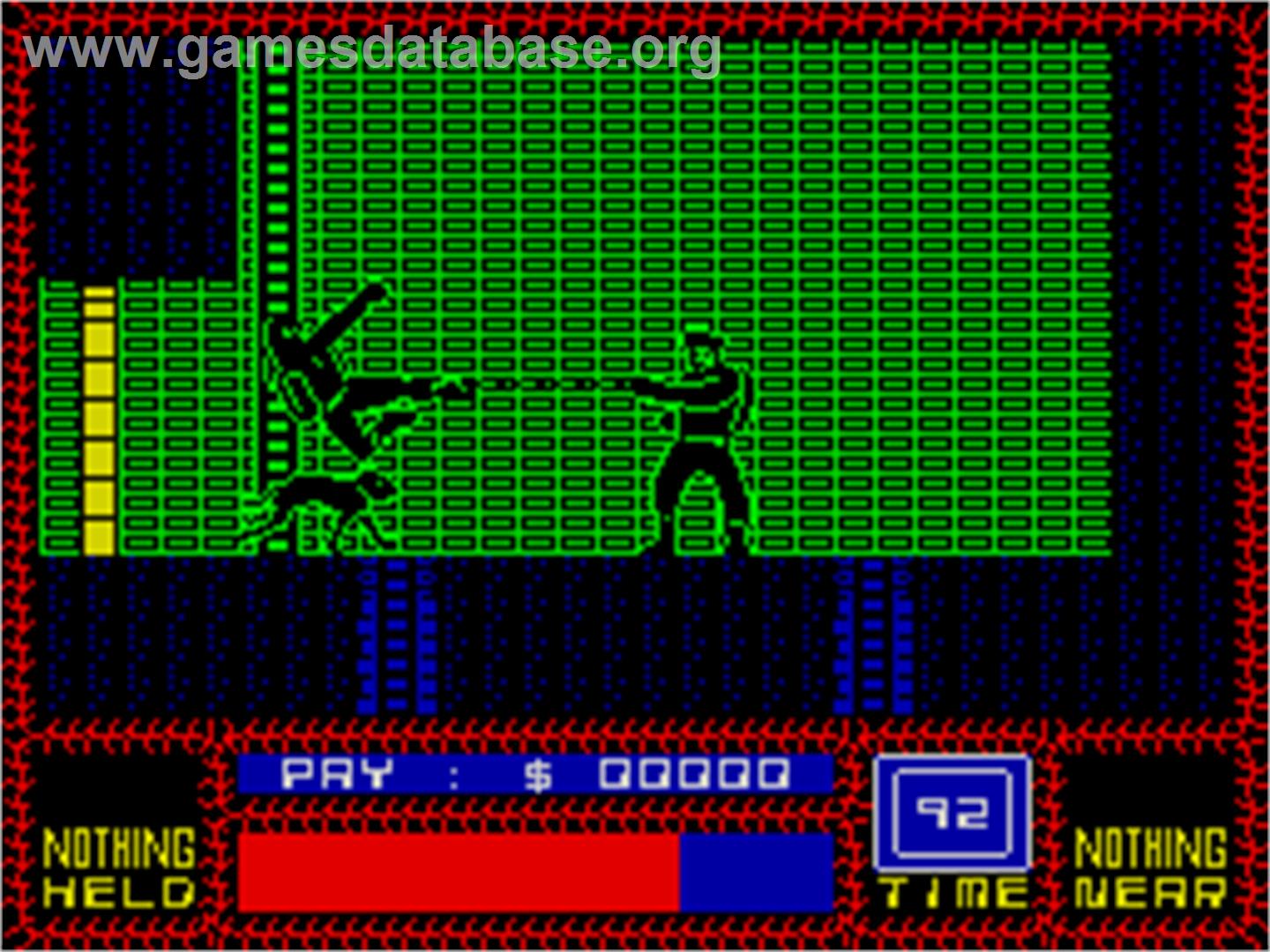 Saboteur - Sinclair ZX Spectrum - Artwork - In Game