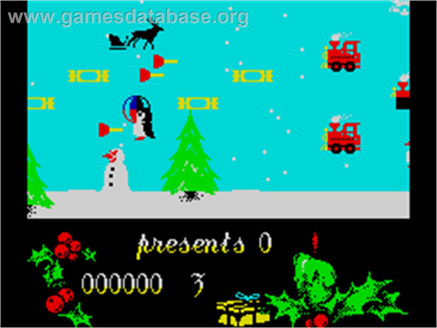 Santa's Xmas Caper - Sinclair ZX Spectrum - Artwork - In Game