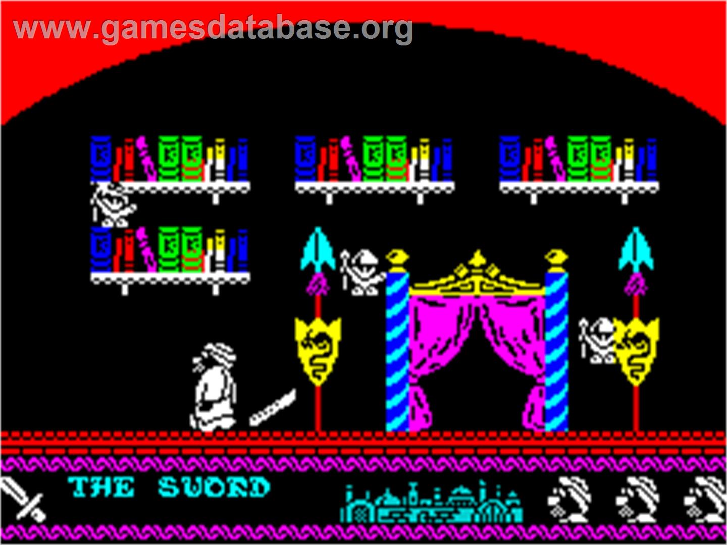 Sceptre of Bagdad - Sinclair ZX Spectrum - Artwork - In Game
