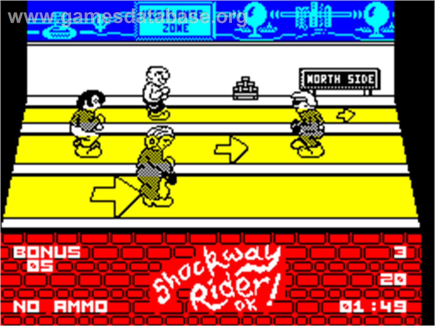 Shockway Rider - Sinclair ZX Spectrum - Artwork - In Game