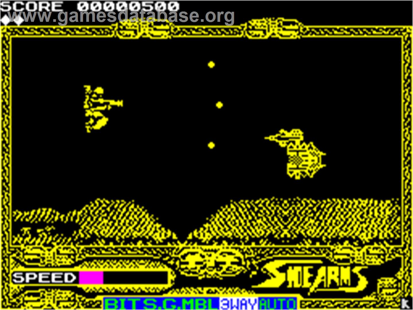 Side Arms Hyper Dyne - Sinclair ZX Spectrum - Artwork - In Game