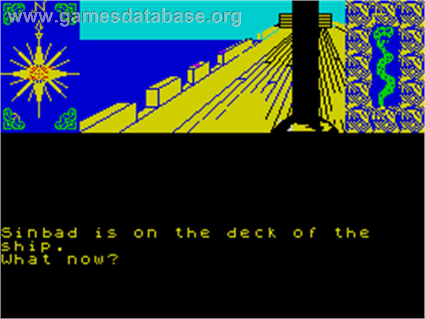 Sinbad & the Golden Ship - Sinclair ZX Spectrum - Artwork - In Game