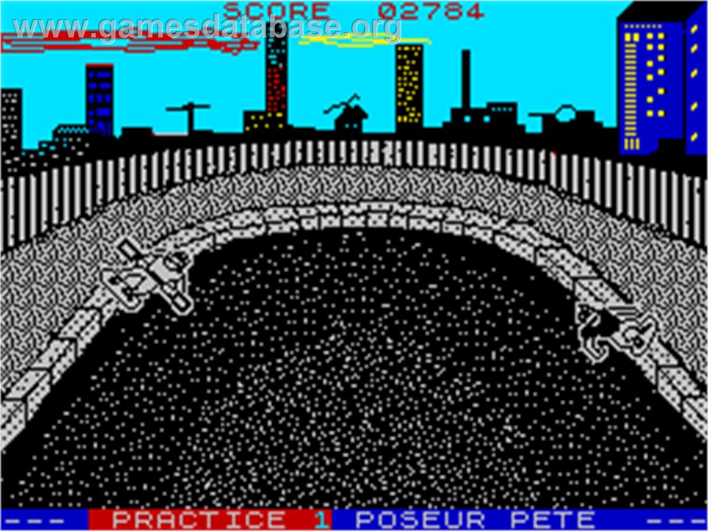 Skate or Die - Sinclair ZX Spectrum - Artwork - In Game