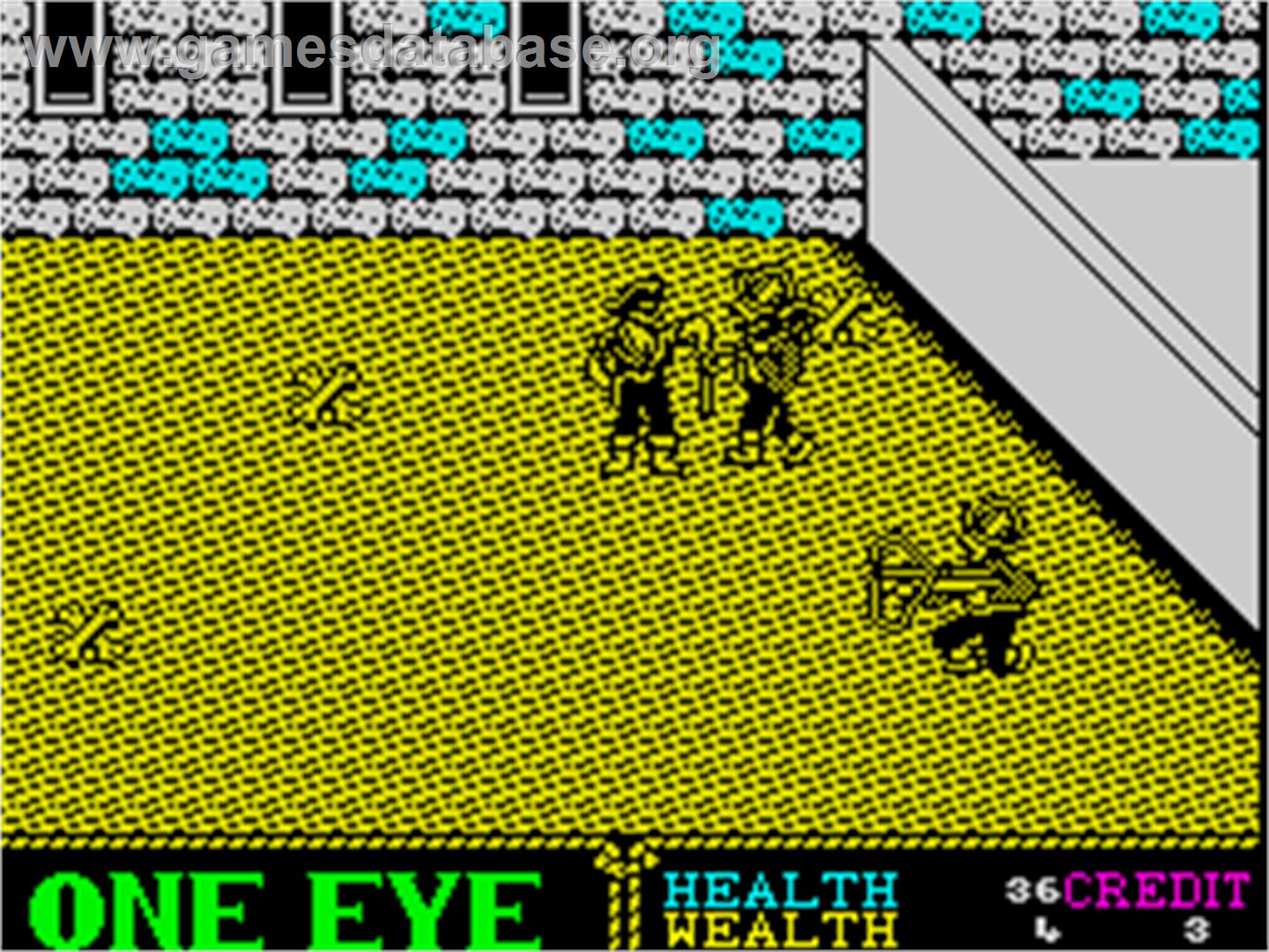 Skull & Crossbones - Sinclair ZX Spectrum - Artwork - In Game