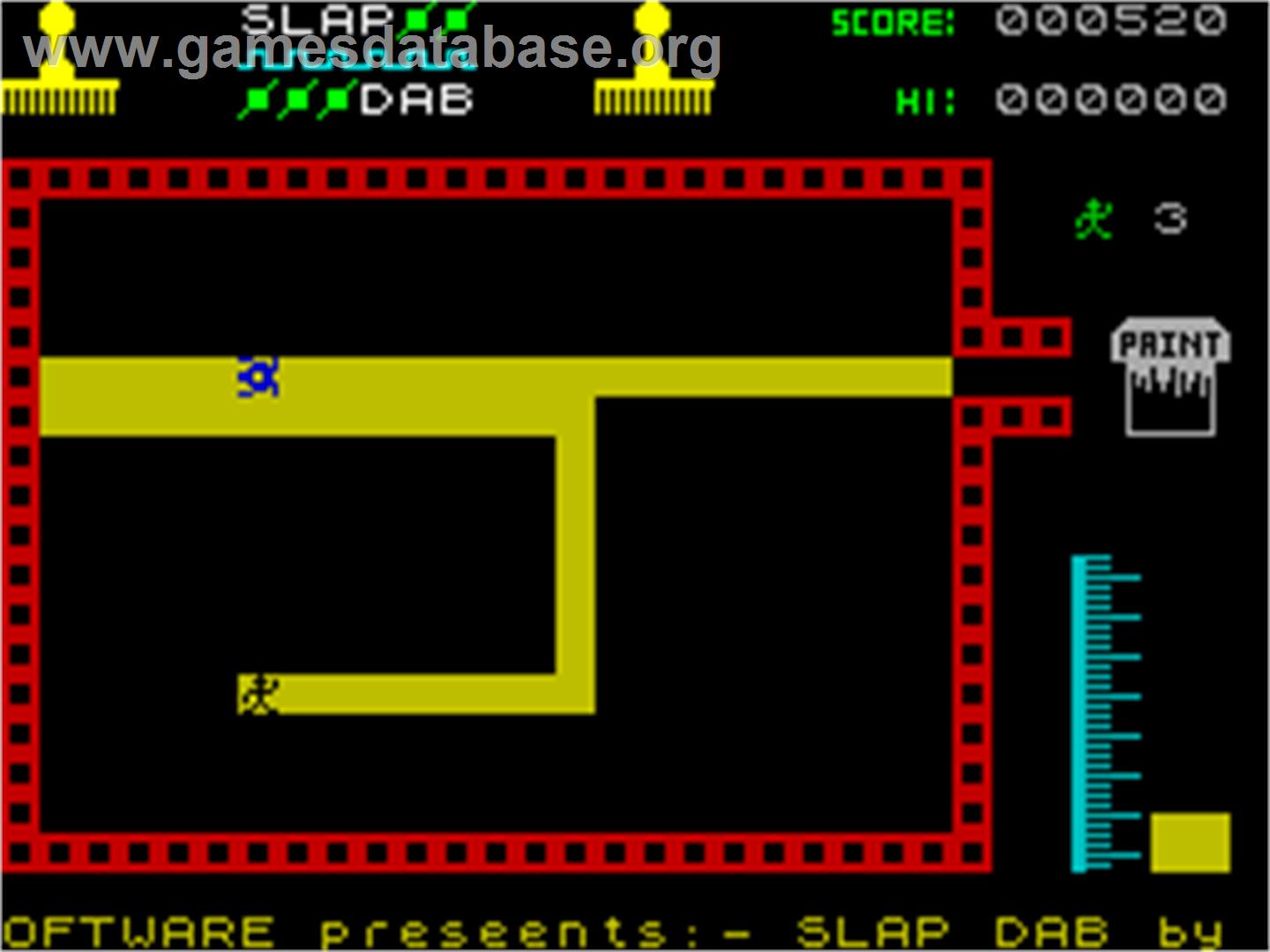 Slap Dab - Sinclair ZX Spectrum - Artwork - In Game