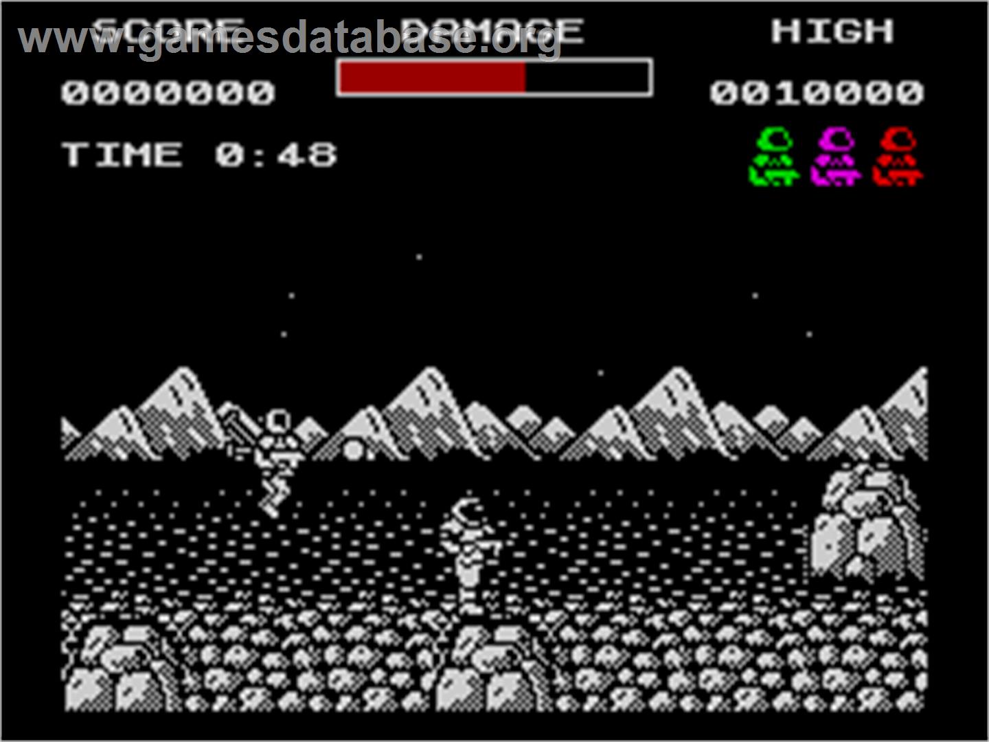 Soldier of Light - Sinclair ZX Spectrum - Artwork - In Game