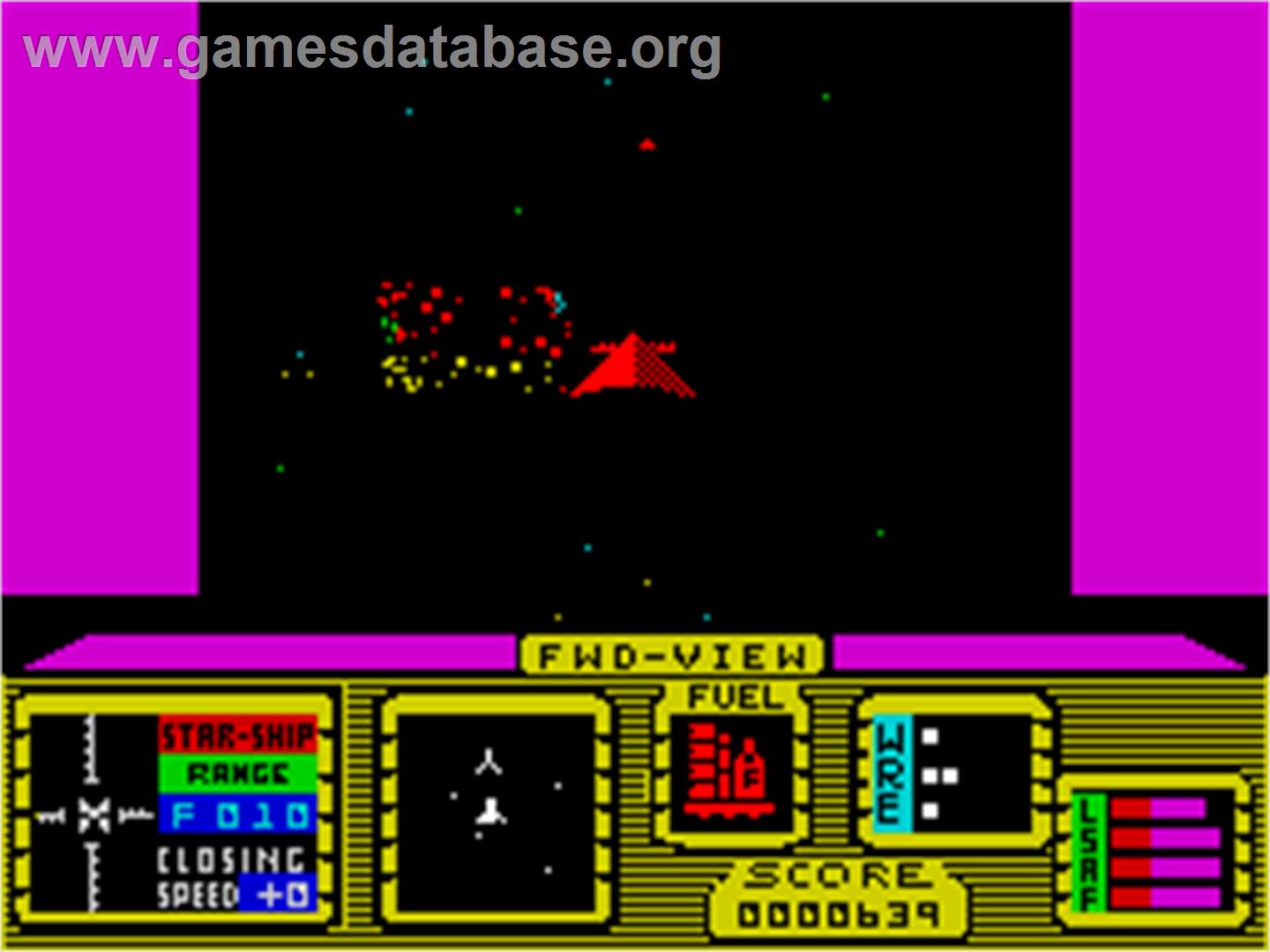 Space Hunter - Sinclair ZX Spectrum - Artwork - In Game