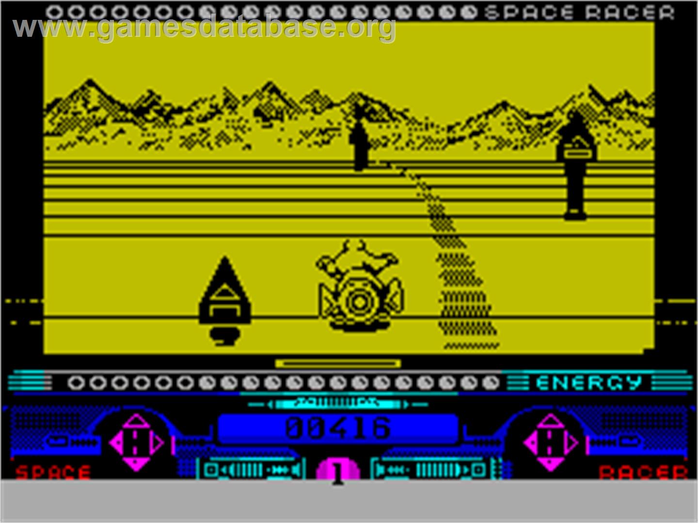 Space Racer - Sinclair ZX Spectrum - Artwork - In Game
