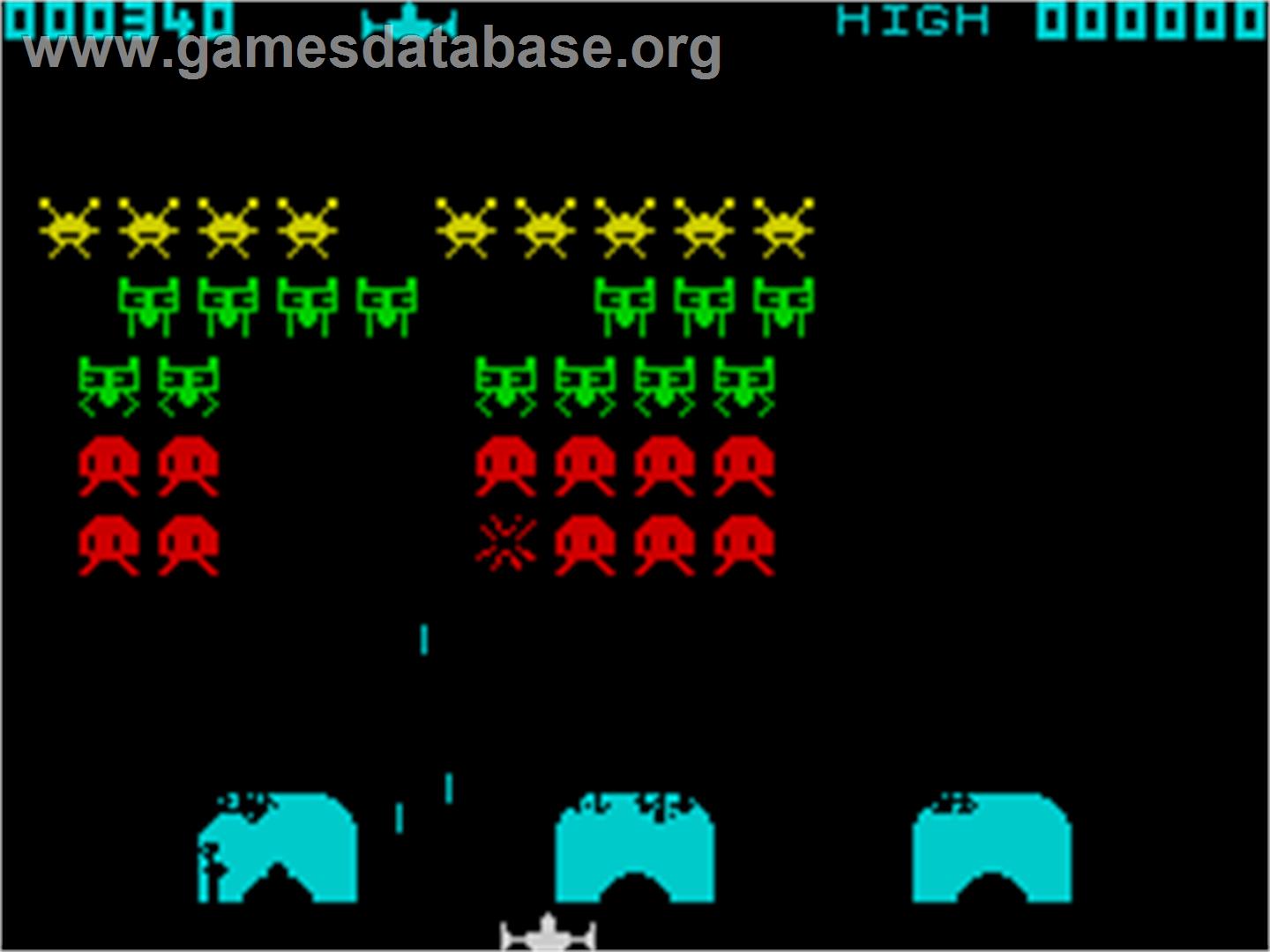 Space Raiders - Sinclair ZX Spectrum - Artwork - In Game