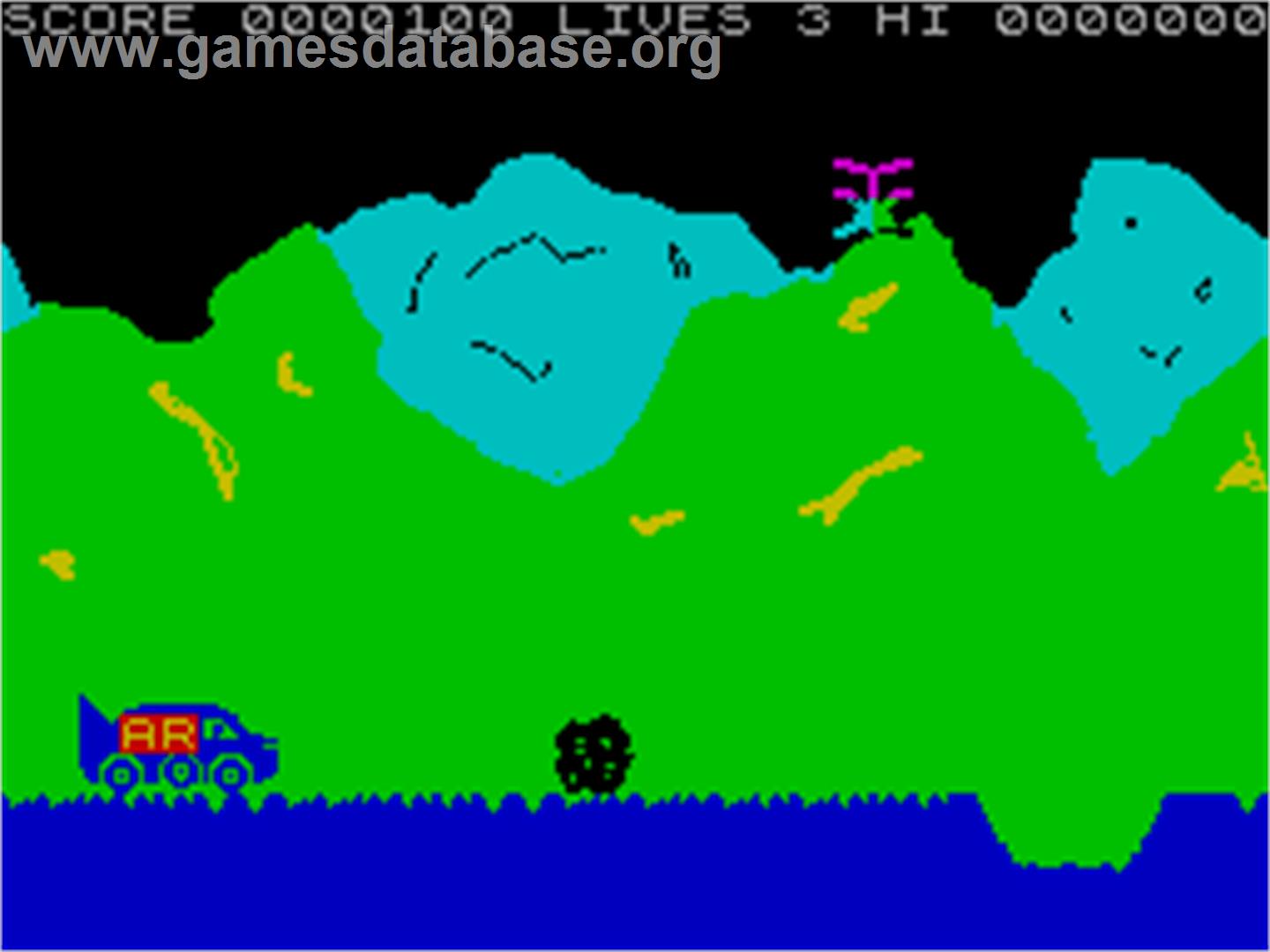 Speed Buggy - Sinclair ZX Spectrum - Artwork - In Game