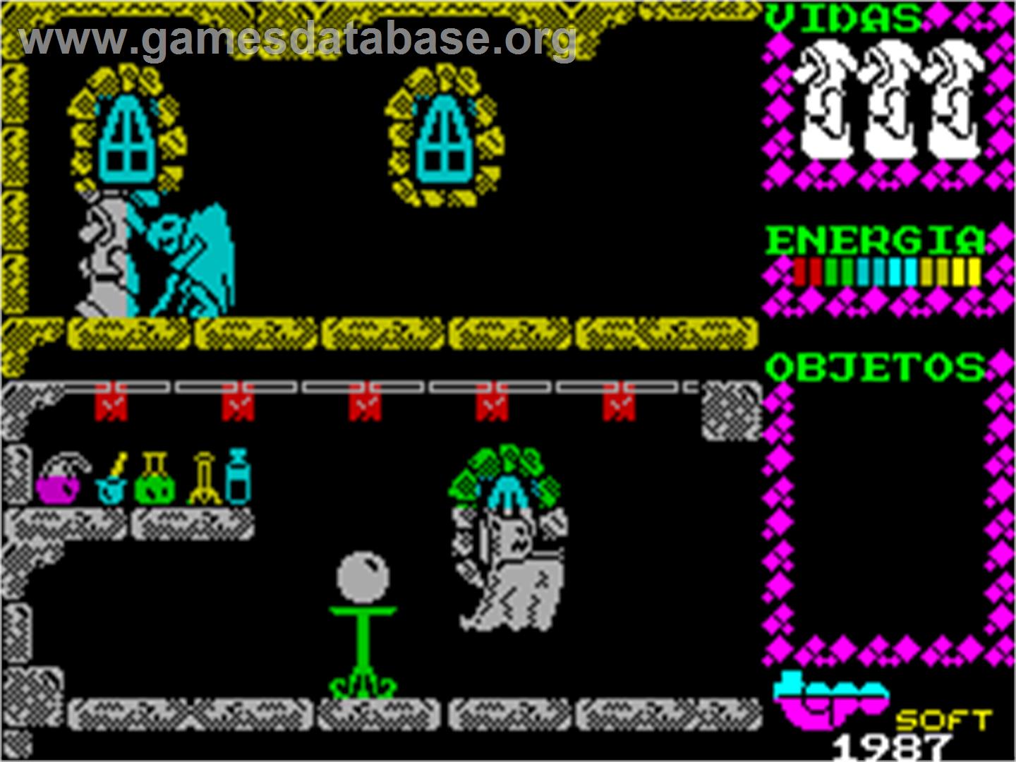 Spirits - Sinclair ZX Spectrum - Artwork - In Game