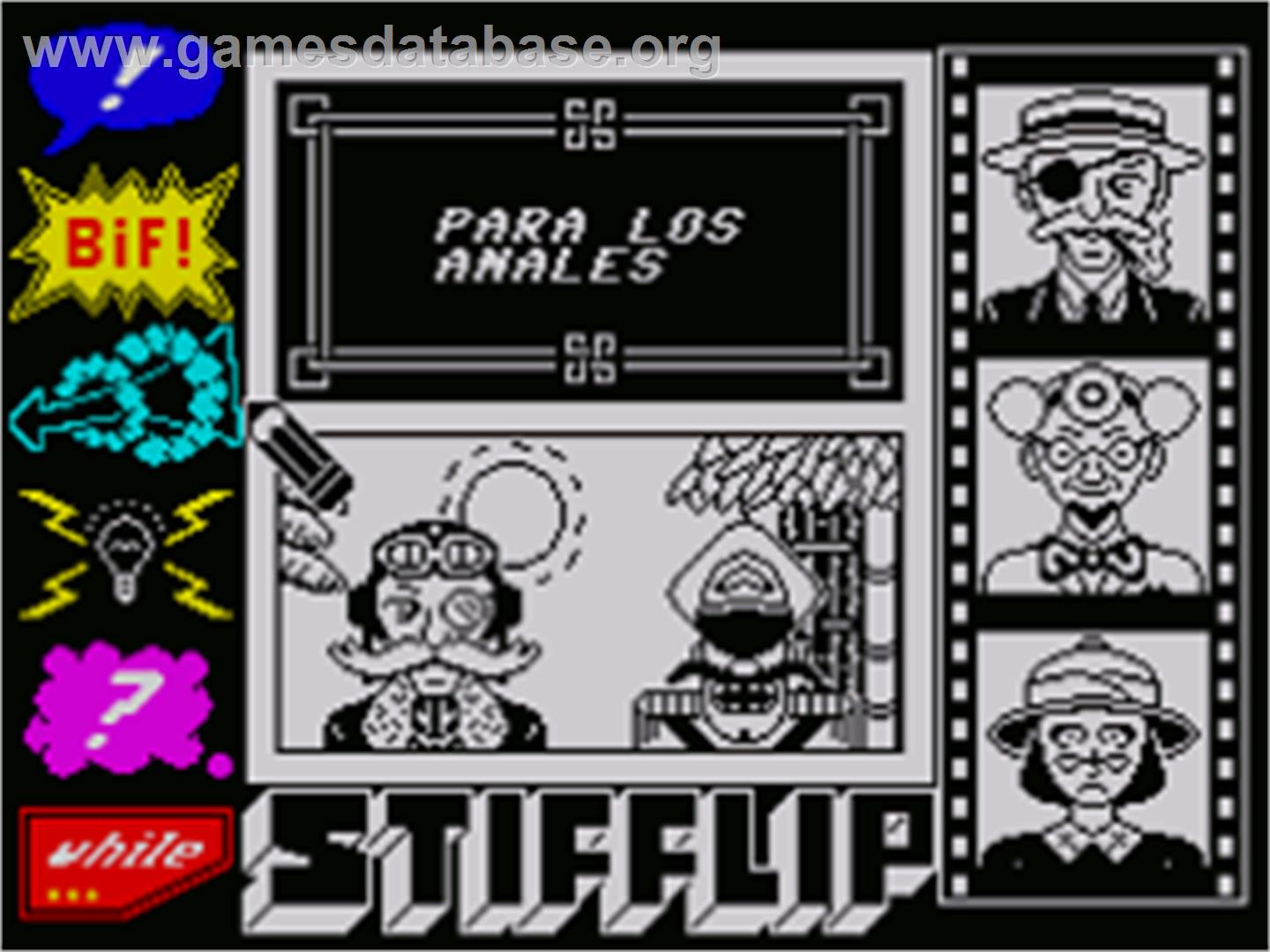 Stifflip & Co. - Sinclair ZX Spectrum - Artwork - In Game