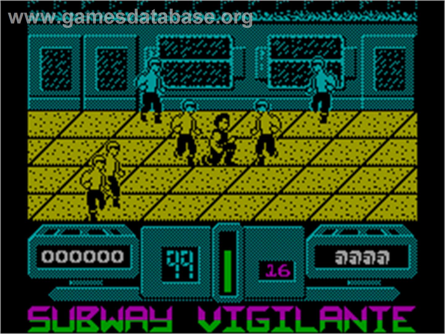 Subway Vigilante - Sinclair ZX Spectrum - Artwork - In Game