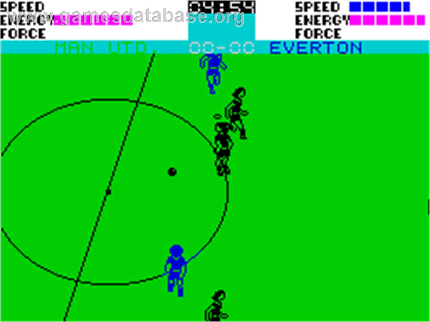 SuperStar Soccer - Sinclair ZX Spectrum - Artwork - In Game