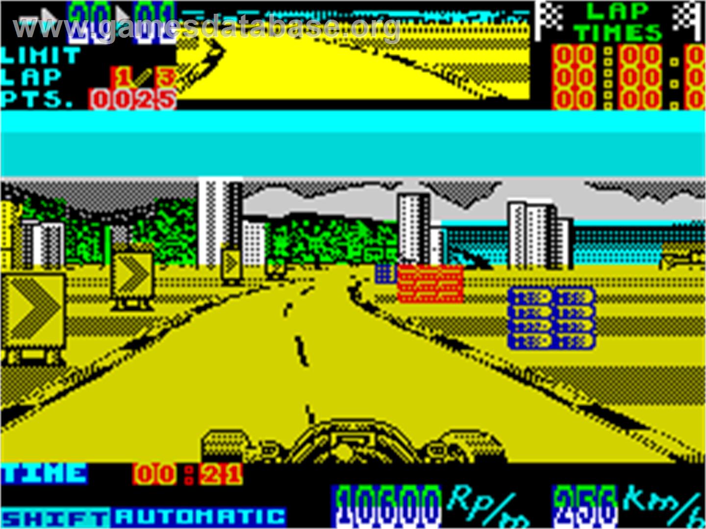 Super Monaco GP - Sinclair ZX Spectrum - Artwork - In Game