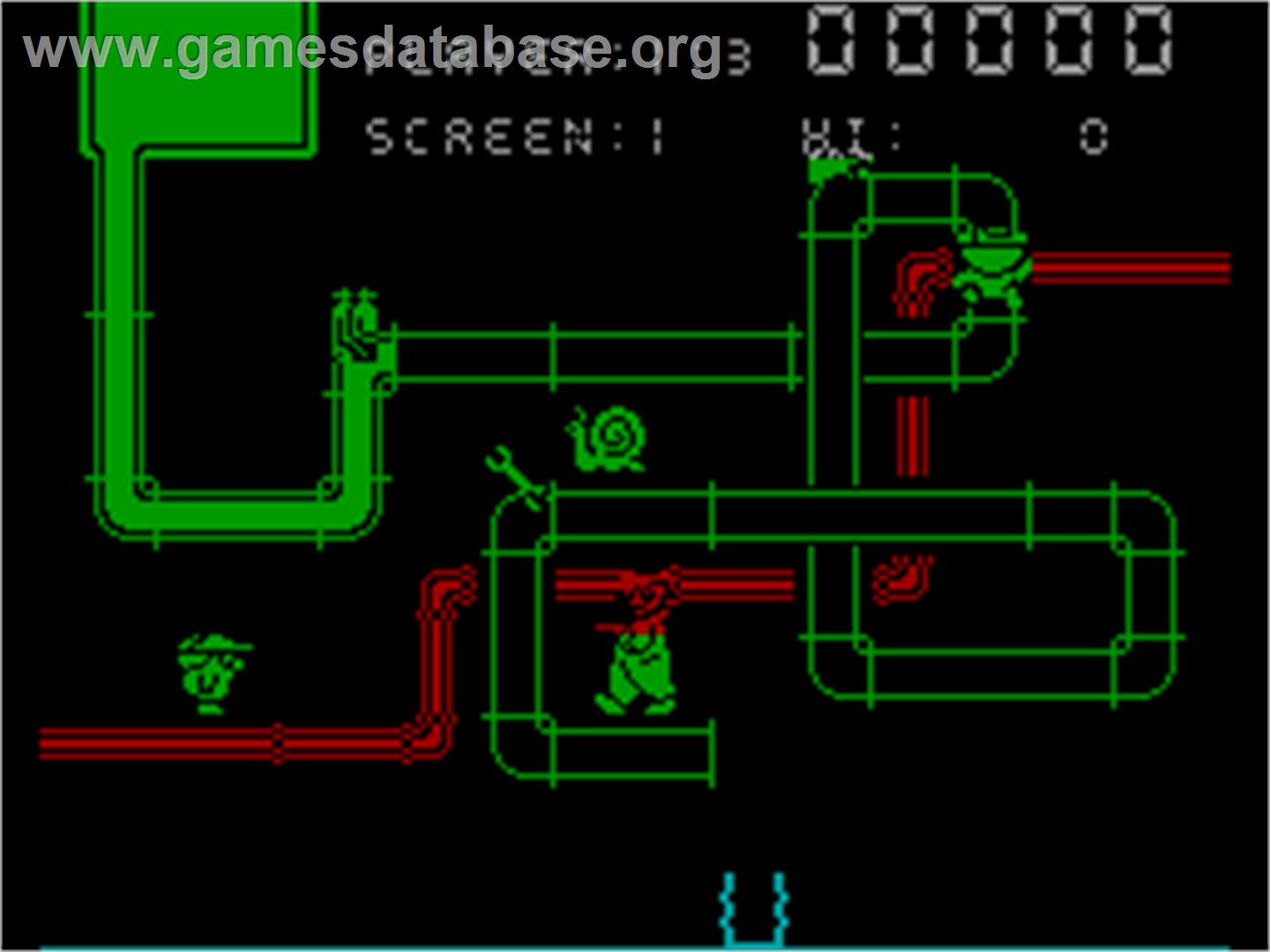 Super Pipeline II - Sinclair ZX Spectrum - Artwork - In Game