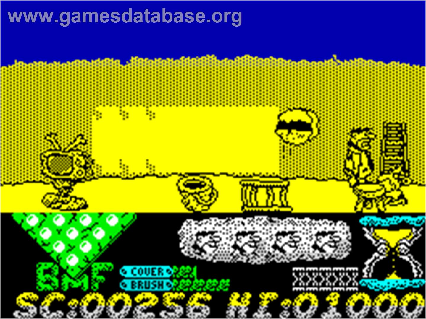 The Flintstones - Sinclair ZX Spectrum - Artwork - In Game